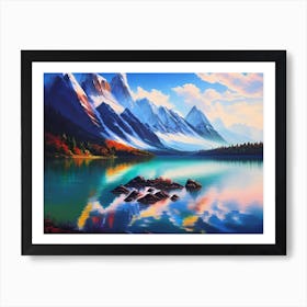 Mountain Lake 24 Art Print