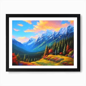 Mountain Scene Art Print