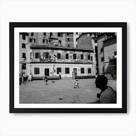 Village Square Cinque Terre Italy Art Print