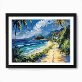 Beach Path Art Print