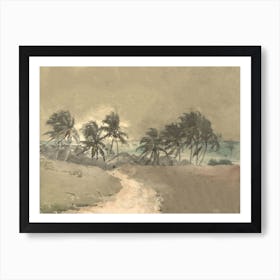 Beach Vintage Painting Art Print