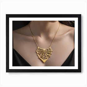 Spider Web Necklace Affiche