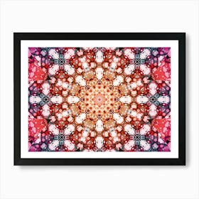 Pink Fractal Abstract Texture 1 Art Print