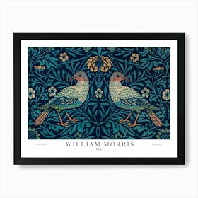 William Morris Prints Birds Landscape Botanical Vintage Art Print