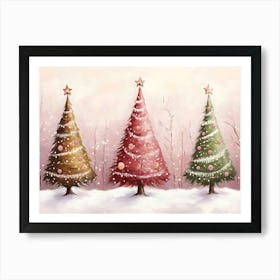 Christmas Trees 4 Art Print