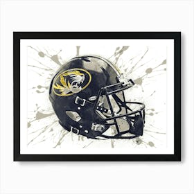 Missouri Tigers NCAA Helmet Poster 1 Art Print