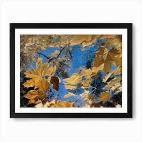 Yellow On The Blue Art Print