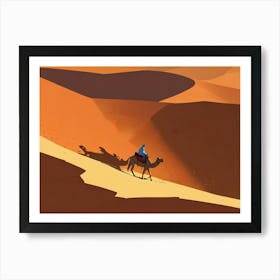 Camel In The Desert 1 Art Print