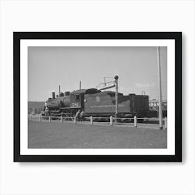 D & R G W Railroad Locomotive, Montrose, Colorado By Russell Lee Art Print