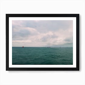 Ship In The Sea Art Print