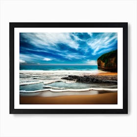 Cliffs And Waves Art Print