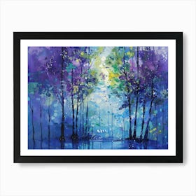 'Shining Trees' Art Print