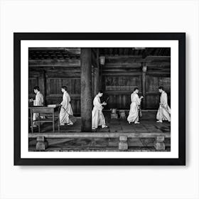 In The Sweeping Of The Temple Tokio Art Print