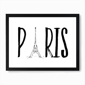 Paris Typography Art Print