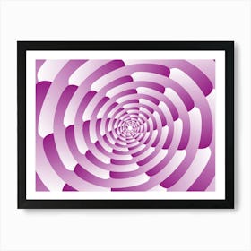 Abstract Pink Spiral Background Wallpaper Art Print