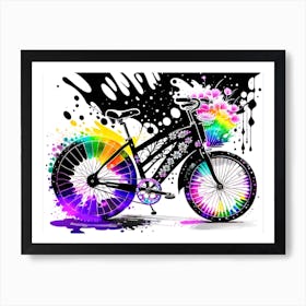 Rainbow Bike 1 Art Print