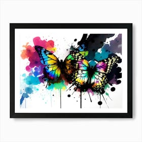 Colorful Butterflies 140 Art Print