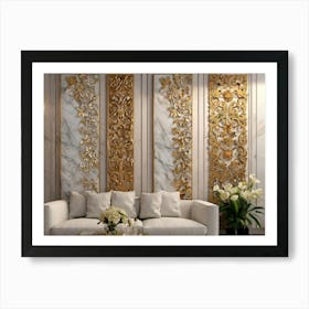 Gold Wall Art Art Print