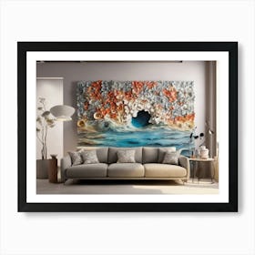 Abstract Ocean Wall Art Art Print