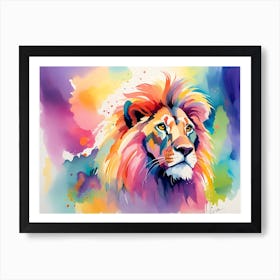 Lion Painting 42 Art Print