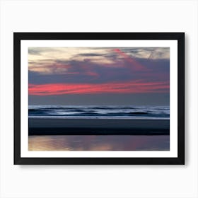 Evening colours on the North Sea Art Print