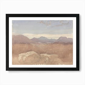 A Mountainous View, North Wales, David Cox Poster