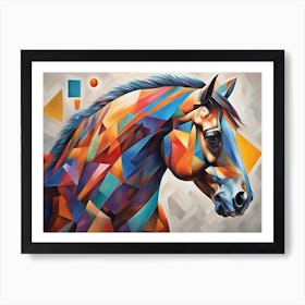 Abstract Horse Painting Art Print