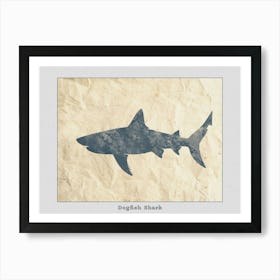 Dogfish Shark Silhouette 1 Poster Art Print