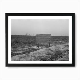 Untitled Photo, Possibly Related To Sign Advertising Land For Farm Purposes, Pine Area, New Jersey By Russell Lee Art Print