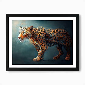 Leopard - Digital Art Art Print