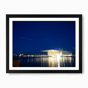 Copenhagen Opera House At Night Art Print