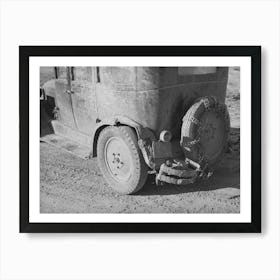 Car Of Farmer Covered With Mud, Eufaula, Oklahoma By Russell Lee Art Print