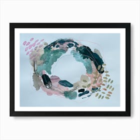 Watercolor Wreath Art Print