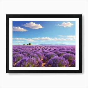 Lavender Field paintings art print 4 Art Print