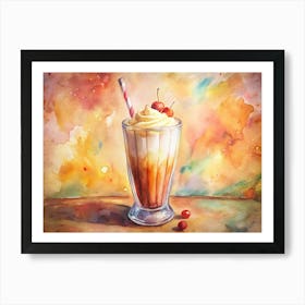 Almond Milk Shake India (1) Art Print