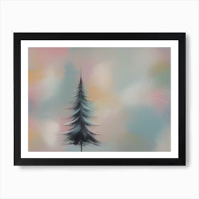 Abstract Christmas Tree 2 Art Print