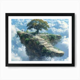 Tree In The Sky 4 Art Print