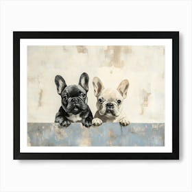 Minimal Frenchie 6 Art Print