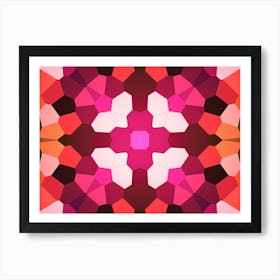 Purple Mosaic Mandala 1 Art Print