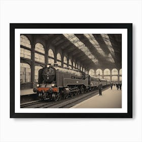 Old Train Station Art Print