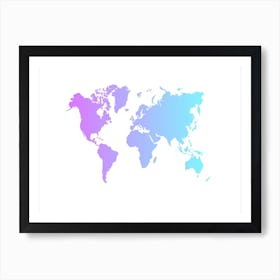 World Map 18 Art Print