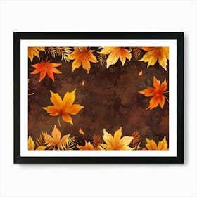 Default A Richly Textured Autumn Vector Background Each Elemen 0 (1) Art Print