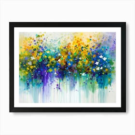 Abstract Flower Painting 18 Art Print