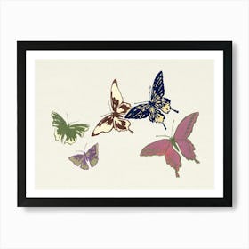 Vintage Butterfly, Cho Senshu (8) Art Print