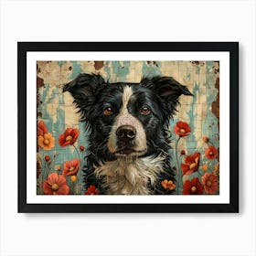 Border Collie Fine Art Portrait 1 Art Print