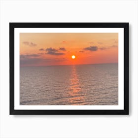 Sunset Over The Ocean Poster