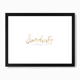 Simplicity Art Print II