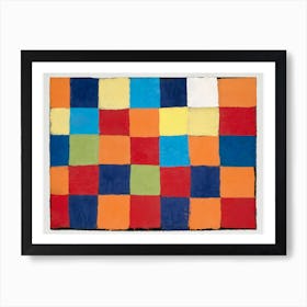 "Qu 1" Color Chart, Paul Klee Art Print