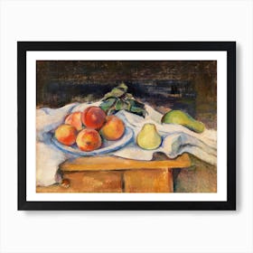 Fruit On A Table, Paul Cézanne Art Print
