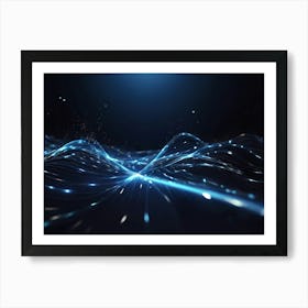 Abstract Rays Of Light Art Print